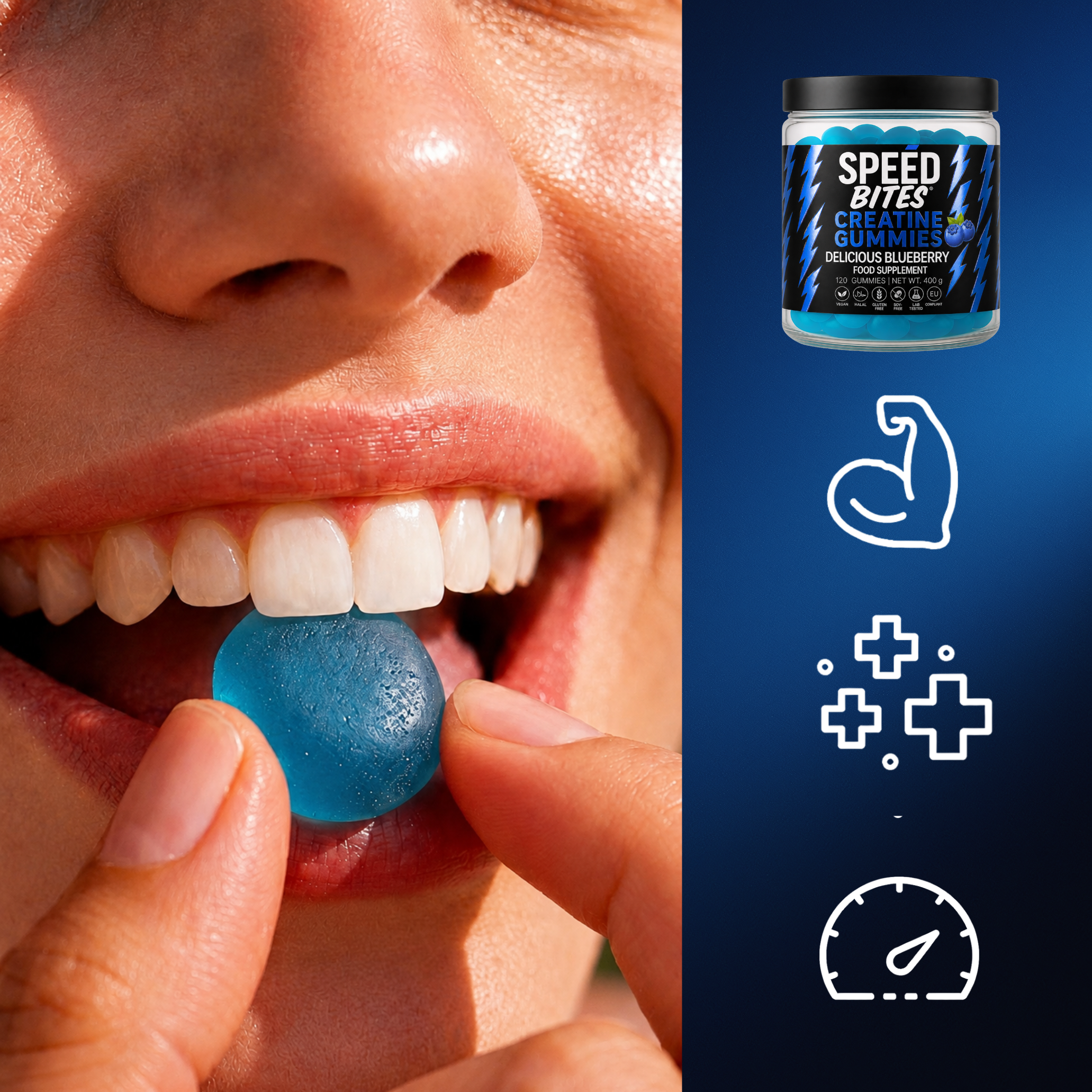 Speed ​​Bites – Kreatin-HCl-Gummibärchen